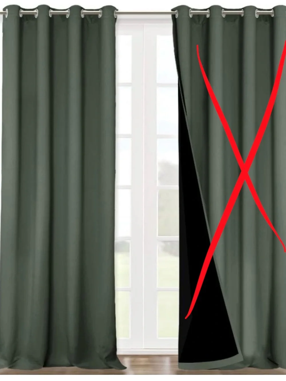 NICETOWN Dark Mallard 100% Blackout Curtain for Windows, Heavy Duty, 1 PC Only